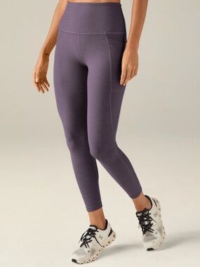 Beyond Yoga Spacedye Out Of Pocket Midi Leggings Purple Haze High Rise Large